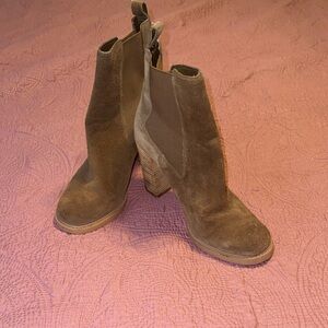 Brown Suede Ankle Boots